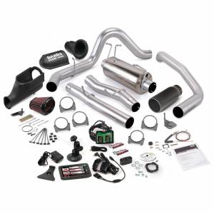 Banks Power Stinger Bundle Power System W/Single Exit Exhaust Black Tip 5 Inch Screen 03-06 Ford 6.0L Excursion 46486-B