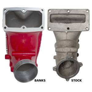 Banks Power - Banks Power Monster-Ram Intake Elbow W/Fuel Line and Hump Hose 4 Inch Red Powder Coated 07.5-18 Dodge/Ram 2500/3500 6.7L 42790-PC - Image 2