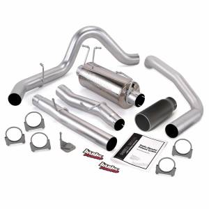 Exhaust - Exhaust Systems - Banks Power - Banks Power Monster Exhaust System Single Exit Black Round Tip 03-07 Ford 6.0L Excursion 48788-B