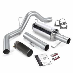 Banks Power Monster Exhaust System Single Exit Black Round Tip 04-07 Dodge 5.9L 325hp CCLB 48701-B