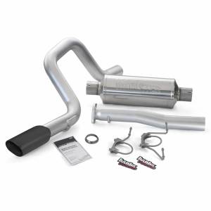 Banks Power - Banks Power Monster Exhaust System Single Exit Black Ob Round Tip 07-14 Toyota 4.0 FJ Cruiser 48142-B - Image 1