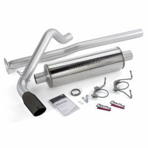 Banks Power Monster Exhaust System Single Exit Black Tip 13-14 Toyota Tacoma 4.0L ECLB-DCLB 48139-B