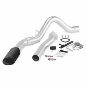 Banks Power - Banks Power Monster Exhaust System Single Exit Black Tip 07-10 Chevy 6.6L LMM ECSB-CCLB to 47784-B
