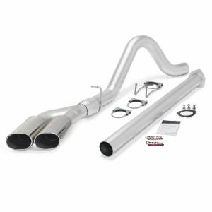 Banks Power Monster Exhaust System Single Exit Dual Chrome Ob Round Tips 15 Ford Super Duty 6.7L Diesel 49793