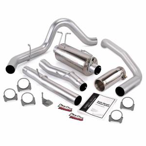 Banks Power Monster Exhaust System Single Exit Chrome Round Tip 03-07 Ford 6.0L CCLB 48787