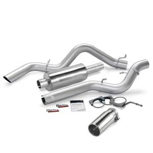 Exhaust - Exhaust Systems - Banks Power - Banks Power Monster Exhaust System Single Exit Chrome Round Tip 06-07 Chevy 6.6L ECLB 48940