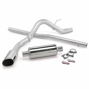 Banks Power - Banks Power Monster Exhaust System Single Exit Chrome Ob Round Tip 06-08 Ford F-150/Lincoln CCMB 48744 - Image 1