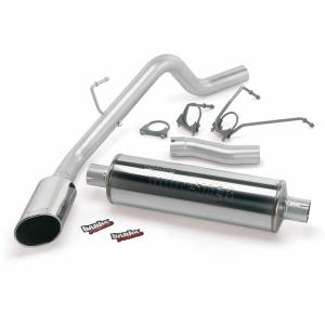 Banks Power Monster Exhaust System Single Exit Chrome Ob Round Tip 06-07 Dodge 5.7 Hemi 1500 Mega Cab 48578