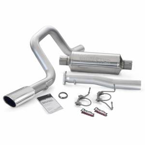 Banks Power Monster Exhaust System Single Exit Chrome Ob Round Tip 07-14 Toyota 4.0 FJ Cruiser 48142