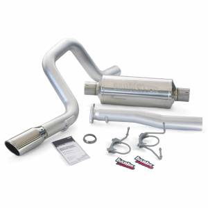 Banks Power Monster Exhaust System Single Exit Chrome Round Tip 07-14 Toyota 4.0 FJ Cruiser 48141