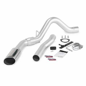 Banks Power Monster Exhaust System Single Exit Chrome Tip 11-14 Chevy 6.6L LML ECLB-CCLB to 47786