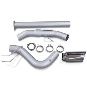 Exhaust - Exhaust Systems - Banks Power - Banks Power Monster Exhaust System Single Exit Chrome Ob Round Tip 2017-2019 Ford Super Duty 6.7L Diesel 49794
