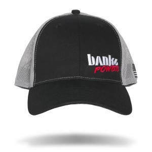 Banks Power - Banks Power Power Hat Twill/Mesh Black/Gray/WhiteRed Curved Bill Flexible Fit 96129 - Image 2
