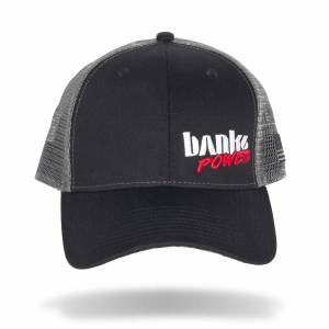 Banks Power - Banks Power Power Hat Twill/Mesh Black/Gray/WhiteRed Curved Bill Snap Backstrap 96128 - Image 2