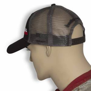 Banks Power - Banks Power Power Hat Twill/Mesh Black/Gray/WhiteRed Curved Bill Snap Backstrap 96128 - Image 5