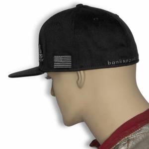 Banks Power - Banks Power Power Hat Premium Fitted Black/Gray Flat Bill Flexible Fit 96126 - Image 5