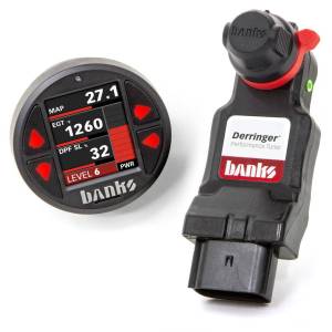 2017+ GM 6.6L L5P Duramax - Programmers & Tuners - Banks Power - Banks Power Derringer Tuner w/SuperGauge includes ActiveSafety and Banks iDash 1.8 SuperGauge for 2020 Chevy/GMC 2500/3500 6.6L Duramax L5P 67102