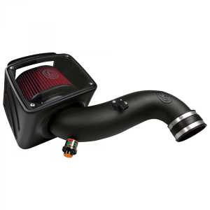 S&B Filters - S&B Cold Air Intake For 07-10 Chevrolet Silverado GMC Sierra V8-6.6L LMM Duramax Cotton Cleanable Red - 75-5091 - Image 1