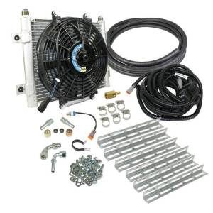 BD Diesel BD Xtrude Transmission Cooler with Fan - Complete Kit 1/2in Lines 1030606-1/2