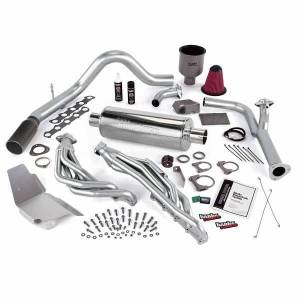 Banks Power PowerPack Bundle Complete Power System W/Single Exit Exhaust Black Tip 99-04 Ford 6.8L Truck EGR Late Catalytic Converter 49132-B