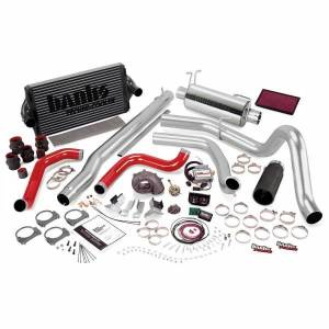 Banks Power PowerPack Bundle Complete Power System W/Single Exit Exhaust Black Tip 99.5-03 Ford 7.3L F250/F350 Automatic Transmission 47556-B