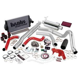 Banks Power PowerPack Bundle Complete Power System W/Single Exit Exhaust Black Tip 99 Ford 7.3L F250/F350 Automatic Transmission 47526-B