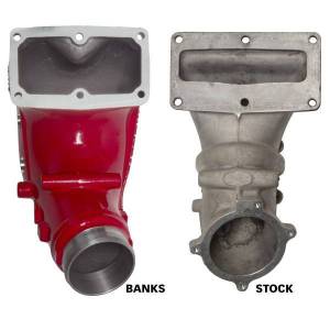 Banks Power - Banks Power Monster-Ram Intake Elbow Kit W/Fuel Line 3.5 Inch Red Powder Coated 07.5-18 Dodge/Ram 2500/3500 6.7L 42788-PC - Image 2