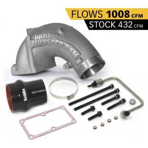 Banks Power Monster-Ram Intake Elbow Kit W/Fuel Line and Hump Hose 4 Inch Natural 07.5-18 Dodge/Ram 2500/3500 6.7L 42790