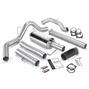 Banks Power Monster Exhaust System Single Exit Black Round Tip 03-04 Dodge 5.9L CCLB No Catalytic Converter 48643-B