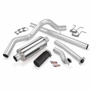 Banks Power Monster Exhaust System Single Exit Black Tip 94-97 Ford 7.3L ECLB 46298-B