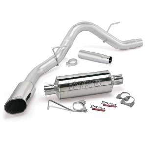 Banks Power Monster Exhaust System Single Exit Chrome Ob Round Tip 15-19 F-150 2.7/3.5L EcoBoost 5.0L ECMB CCSB/MB 48762