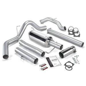 Banks Power Monster Exhaust System Single Exit Chrome Round Tip 03-04 Dodge 5.9L CCLB No Catalytic Converter 48643