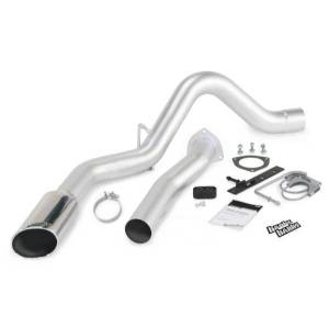 Banks Power Monster Exhaust System Single Exit Chrome Tip 07-10 Chevy 6.6L LMM ECSB-CCLB to 47784