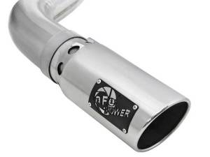 aFe - aFe Atlas 4in Aluminized Steel DPF-Back Exh 18-19 Ford F-150 V6-3.0L (td) w/ Polished Tip - 49-03106-P - Image 4