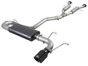 aFe Large Bore HD 3in 304 SS Cat-Back Exhaust w/ Black Tips 14-19 Jeep Grand Cherokee (WK2) V6-3.6L - 49-38078-B