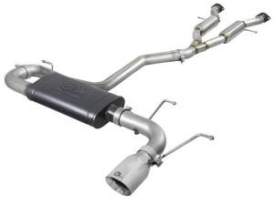 aFe - aFe Large Bore HD 3in 304 SS Cat-Back Exhaust w/ Polished Tips 14-19 Jeep Grand Cherokee V6-3.6L - 49-38078-P - Image 1