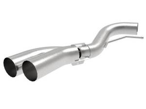 aFe Rebel DPF-Back 409 SS Exhaust System w/Dual Polished Tips 18-19 Ford F-150 V6 3.0L (td) - 49-43108-P