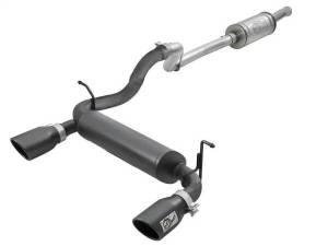 aFe - aFe Rebel Series 2.5in 409 SS Cat-Back Exhaust System w/ Black Tips Jeep Wrangler (JL) 2018 V6 3.6L - 49-48066-B - Image 1