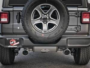 aFe - aFe Rebel Series 2.5in 409 SS Cat-Back Exhaust w/ Polished Tips 2018+ Jeep Wrangler (JL) V6 3.6L - 49-48066-P - Image 3