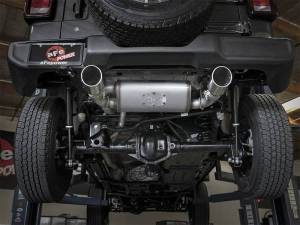 aFe - aFe Rebel Series 2.5in 409 SS Cat-Back Exhaust w/ Polished Tips 2018+ Jeep Wrangler (JL) V6 3.6L - 49-48066-P - Image 5