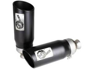 aFe MACH Force-XP 4-1/2in Steel OE Replacement Exhaust Tips - 2021+ Dodge Ram (5.7L V8) - Black - 49C42073-B