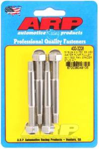 ARP 5/16-24 X 2.750 SS Hex Water Pump Pulley w/ 1.500in Fan Spacer Stud Kit - 400-3208