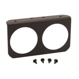 AutoMeter GAUGE MOUNTING PANEL DUAL 2 5/8in. BLACK ALUMINUM - 3232