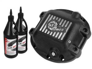 aFe - aFe Power Differential Cover Machined Fins 97-15 Jeep Dana 30 w/ 75W-90 Gear Oil 2 QT - 46-70192-WL - Image 1