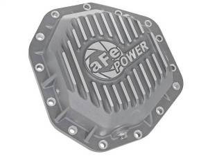 aFe - aFe Power Street Ser Rear Diff Cover Raw w/Mach Fin 2017 Ford Diesel Trucks V8-6.7L(td) Dana M275-14 - 46-70350 - Image 3