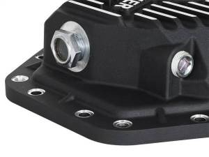 aFe - aFe Power Pro Ser Rear Diff Cover Black w/Mach Fins 2017 Ford Diesel Trucks V8-6.7L(td) Dana M275-14 - 46-70352 - Image 3