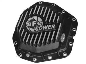 aFe - aFe Power Rear Diff Cover Black w/Machined Fins 17 Ford F-350/F-450 6.7L (td) Dana M300-14 (Dually) - 46-70382 - Image 1