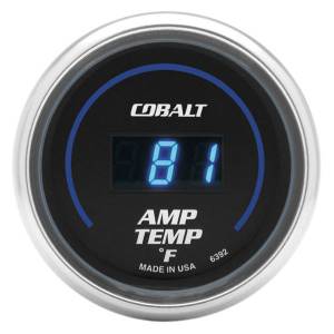 AutoMeter GAUGE STEREO AMP TEMPERATURE 2 1/16in. 250deg.F DIGITAL COBALT - 6392