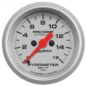 Autometer - AutoMeter DIESEL GAUGE KIT A-PILLAR FORD 99-07 BOOST/EGT 35PSI/1600deg.F ULTRA-LITE - 7074 - Image 4