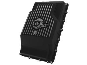 aFe - aFe 17-24 Ford F-150 10R60/10R80 Pro Series Rear Transmission Pan Black w/ Machined Fins - 46-71330B - Image 1